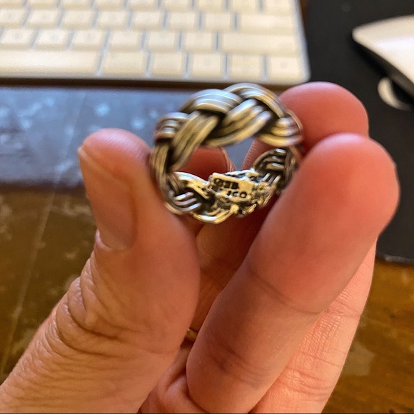 Sterling Silver Braided Band Ring - Picture 5 of 6